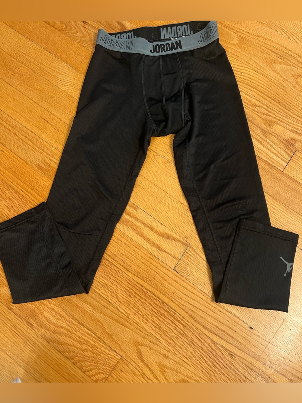 Black Jordan Athletic under layer pants with Jumpman Logo